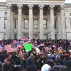 Enormous Crowd At Brooklyn Borough Hall For 'Bodega Strike' Against Trump Immigration Ban